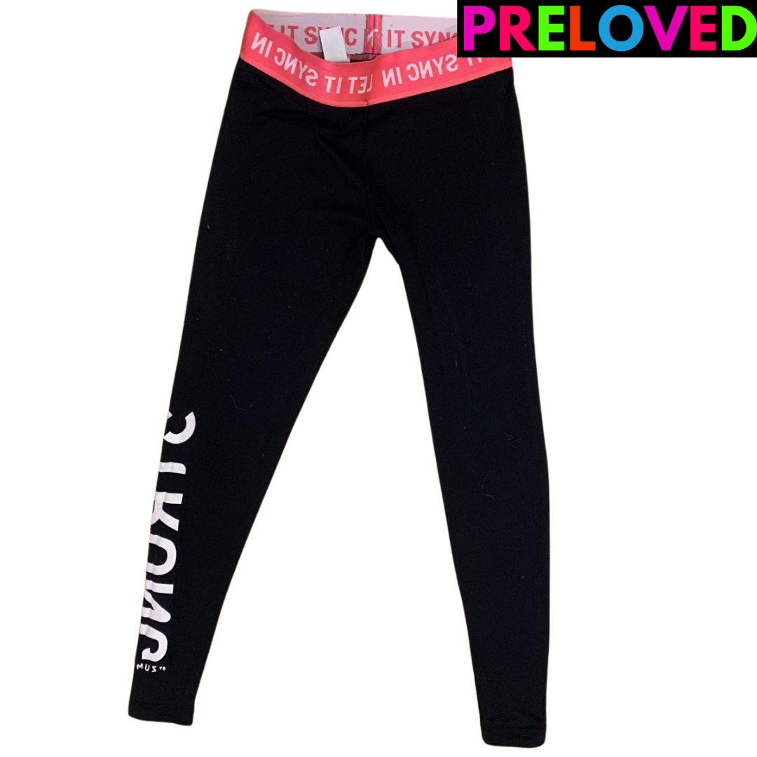PRELOVED Official STRONG by Zumba Black Logo Leggings  - Size S