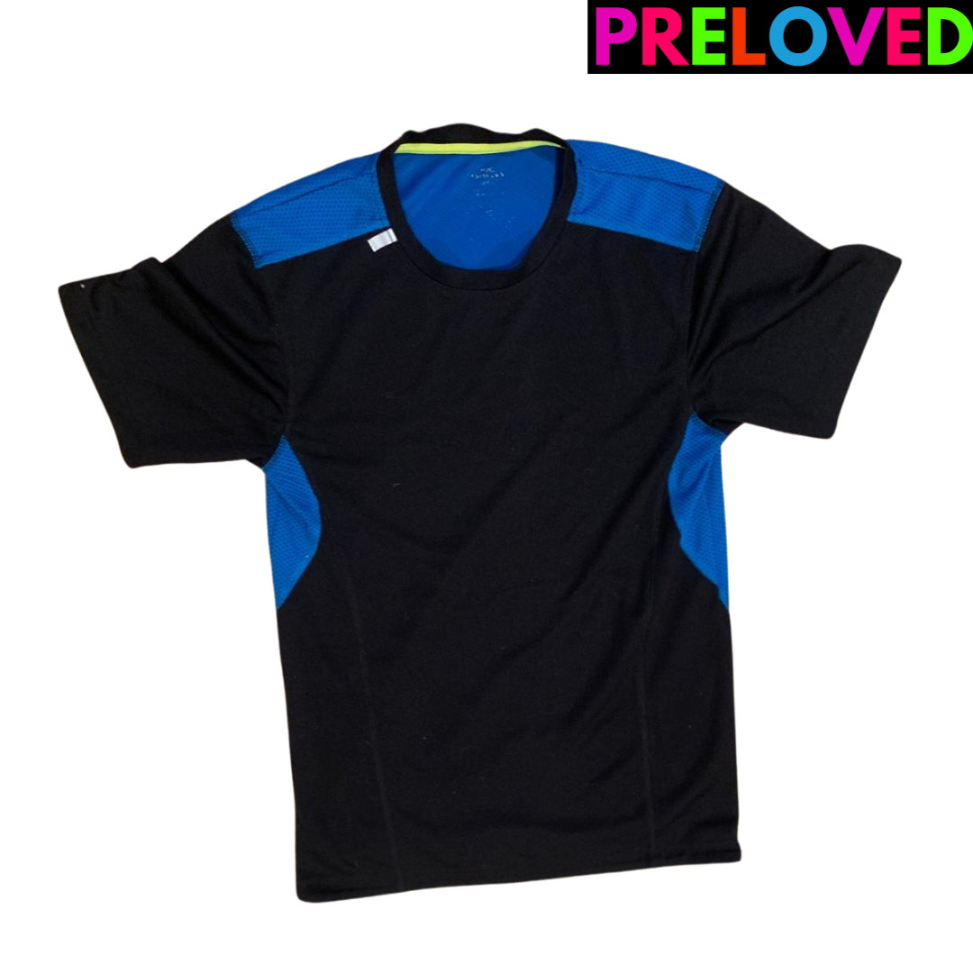 PRELOVED Blue Mesh Workout T-shirt - Size S/M