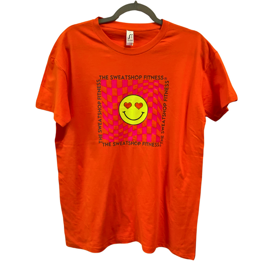 *The Sweatshop Fitness Neon Love Heart Emoji Tshirt