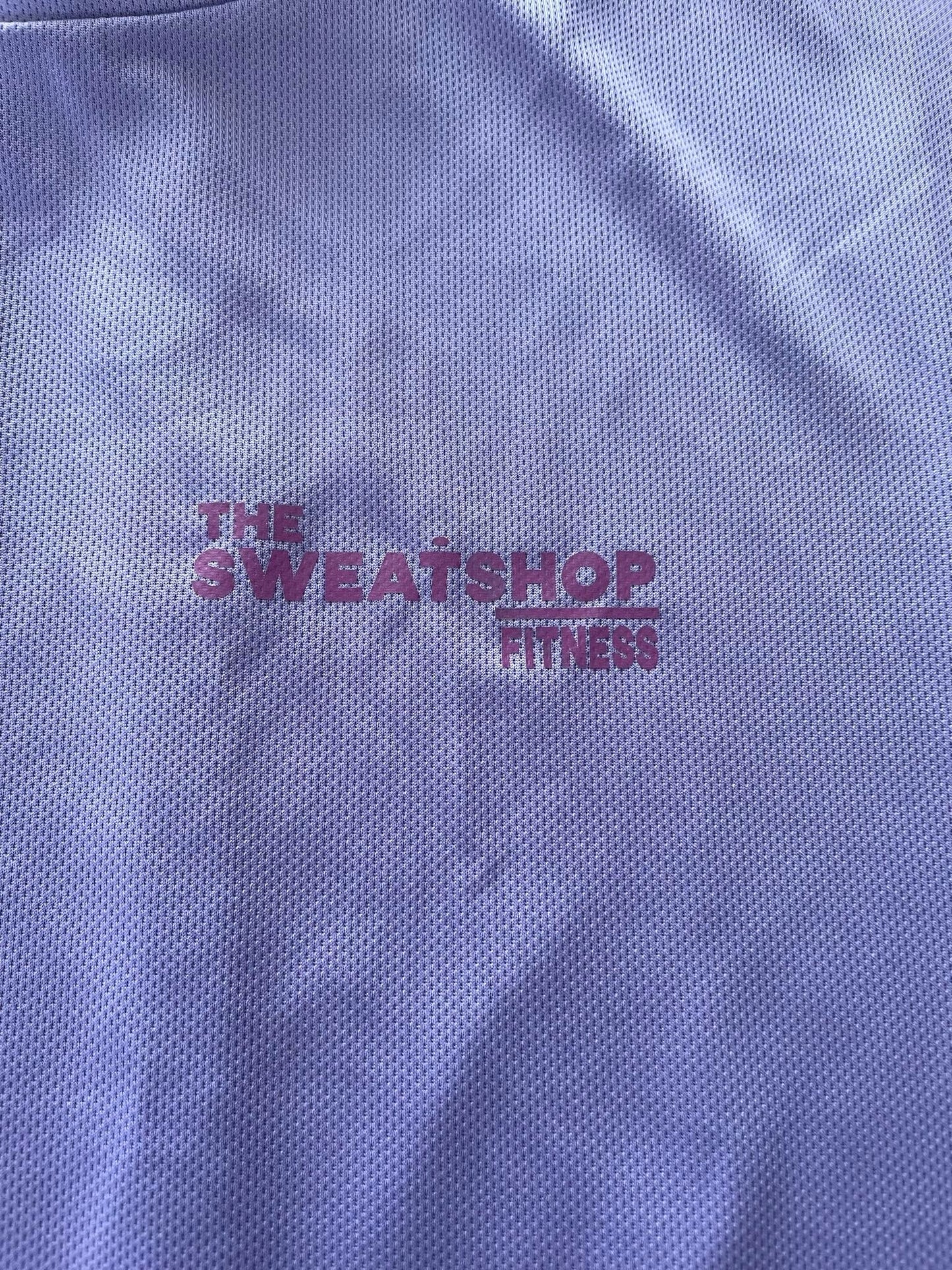 *BRAND NEW* The Sweatshop Fitness Super Light weight, open back, breathable T-shirt