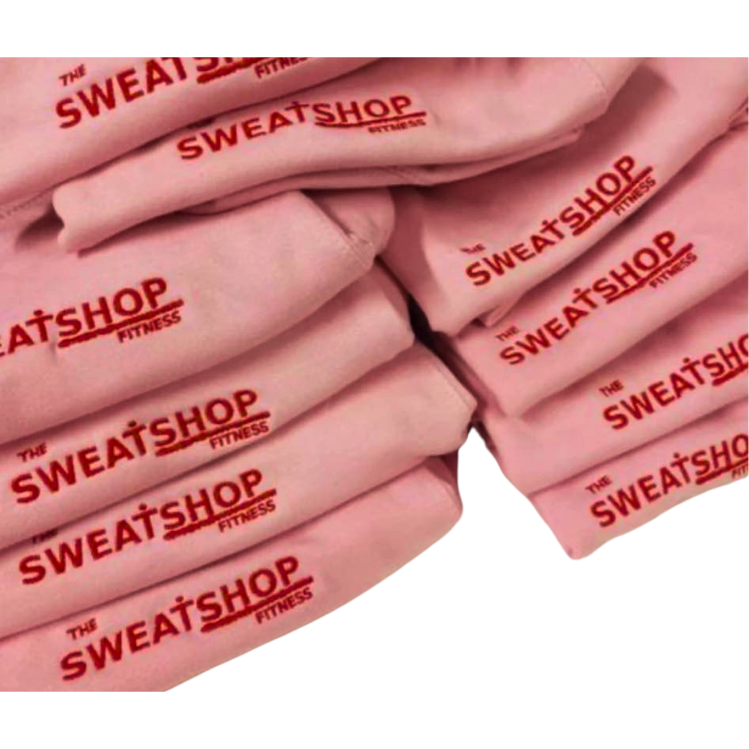 *The Sweatshop Fitness Pink Logo Jumper