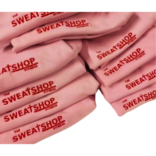 *The Sweatshop Fitness Pink Logo Jumper
